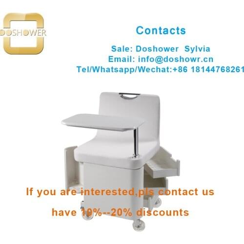 Hair salon trolley wheels with salon furniture trolley for pedicure cart white