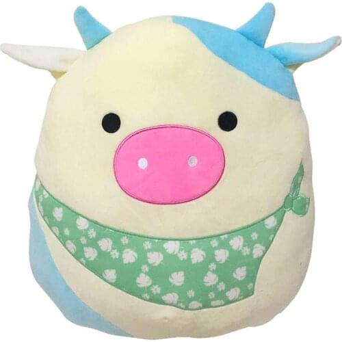 Cow Soft Plush Stuffed Animal Toy 3D Animal Doll Soft Plush Pillow Backrest Doll Home Decoration Children Plush Toy Birthdaygift