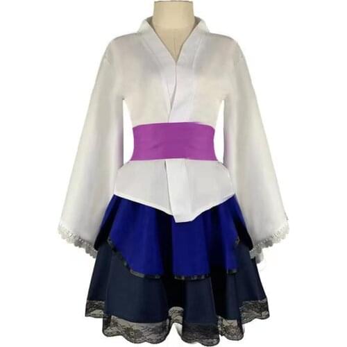 Anime Uchiha Sasuke Cosplay Costume Women Dress Skirt Outfits Halloween Carnival Suit