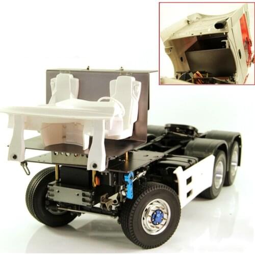 Metal Steering Servo Mount Cab Floor Board for 1/14 Tamiya Scania Man Benz RC Tractor Truck Parts Accessories