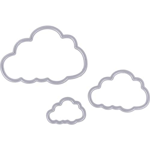 3 Clouds Metal Die Cuts Metal Cutting Dies Scrapbooking Embossing Folder Home Scrapbook Making Tool Mold Fashion Creative