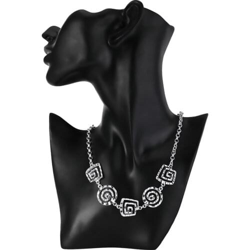 Fashion brand 925 Sterling Silver Necklace For Women Jewelry Retro Spiral pattern Pendant Valentines Day gifts Wedding