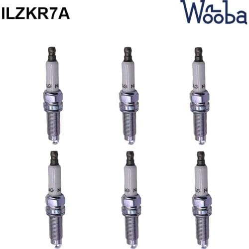 Set of 6 ILZKR7A 101905622 IRIDIUM SPARK PLUGS for Audi Q7 VW CC Passet Touareg 2006-2017
