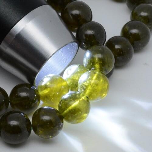 Natural Green Grossularite / Grossular Green Garnet Round Beads Bracelets 10mm-10.5mm, Rare Size and Quality,20 Beads