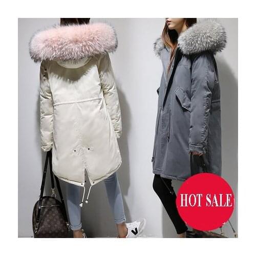 New Winter Wadded jacket Women Long Coat Parkas thickening Female Warm Clothes Faux fur Collar High Quality LX796