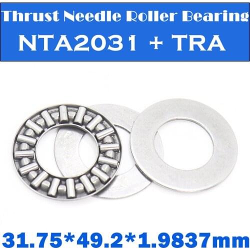 NTA2031 + TRA Inch Thrust Needle Roller Bearing With Two TRA2031 Washers 31.75*49.2*1.9837mm 5Pcs TC2031 NTA 2031 Bearings