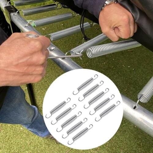 10Pcs 9/12/13.5/14.7/16.5cm Trampoline Springs Jumping Bed Stretching Hooks Kit