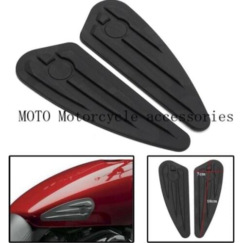 Tank Stickers Rubber Peel Fuel Tank Pads Legs Knees Protector for Harley Sportster 1200 Custom XL1200C Iron XL883 Street Fat Bob