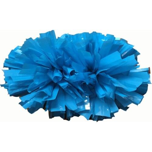 32CM Blue Game pompoms (2pieces/lot) Vocal concert supplies with middle plastic handle Color can free combination please message