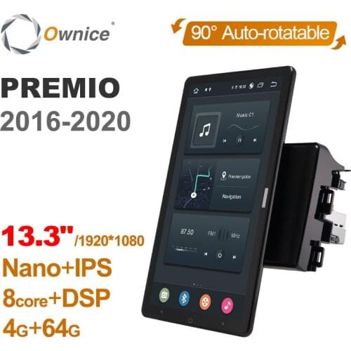 Tesla style PX6 Android 10 Car Multimedia Video Player Autoradio Rotation GPS Navigation GPS Radio For Toyota PREMIO 2016-2020