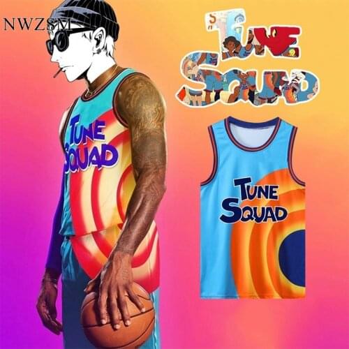 Custom jersey Movie Space Jam JAMES 6# 23# Tune Squad Basketball Jersey Set Sports Air Slam Dunk Sleeve Shirt Singlet Uniform