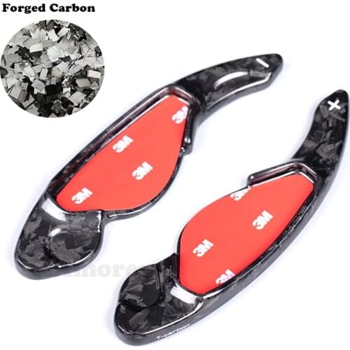 Forged Carbon Fiber Steering Wheel Paddle Shift Extension For Land Range Rover Evoque Discovery Sport/Jaguar XF XE