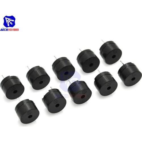 Diymore 10PCS/Lot Universal Passive Buzzer Electromagnetic Impedance 16 Ohm 2KHz 2 Terminals Alarm Beeper for Arduino