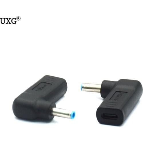 Dc USB Type C USB C Female to 4.5*3.0 4.5x3.0mm with Pin Male Plug Converter Power Jack Connector Adapter for Hp Envy Ultrabook