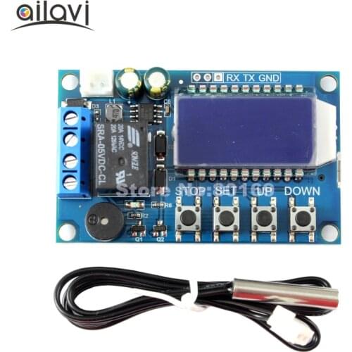 High-precision LED Digital Display Temperature Accessories DC12V24V Thermostat Module With Cooling heating function