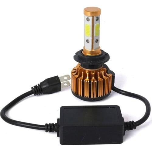 X6-COB Car Large Golden Front Light Induction Car Bright Light LED Charging Flashlight Driving Waterproof Torch Car Headlight