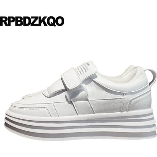 Winter Hidden Thick Sole Creepers Platform Shoes Trainers Sneakers China Wedge White Round Toe Women Fur Elevator Muffin Chinese