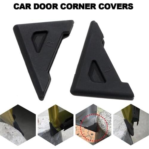 2pcs Silicone Car Door 90 Degree Angle Corner Cover Bumper Crash Scratch Protector Anti-Scratch Crash Protection Auto Care