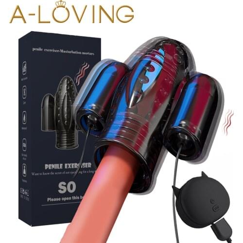 20 Speed Penis Vibrator Sex Toys for Men Penis Trainer Ring Glans Massager Toys for Adult Delay Ejaculation Male Masturbator