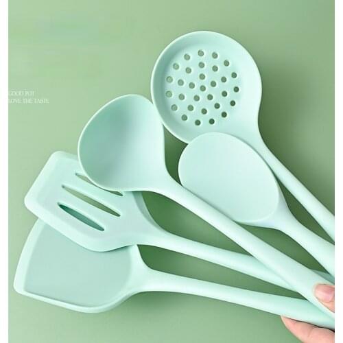 5-piece Household Silicone Shovel Cooking Tools Non-stick Cookware Special Spatula Heat-resistant Frying Spoon Kitchenware Set