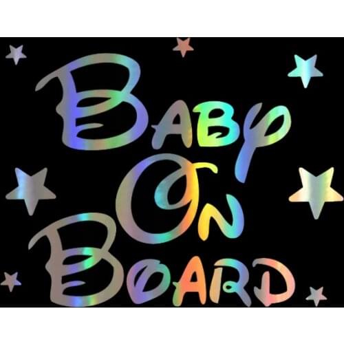 Car Sticker 3D Baby On Board 20*15.7cm Funny Stickers and Decals 3D Stickers on Car Reflective Motorcycle Car Styling