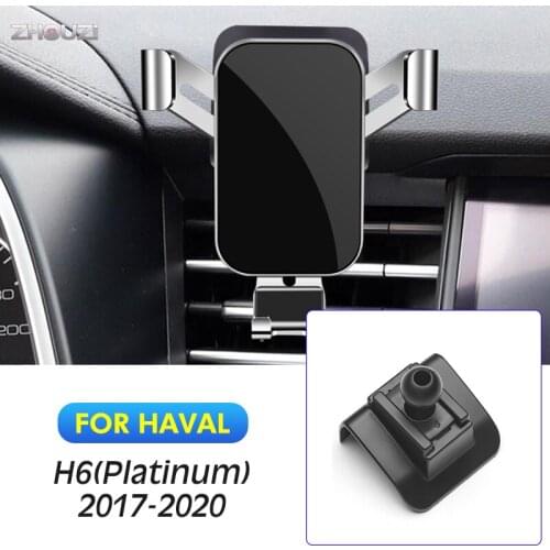 Car Mobile Phone Holder Air Vent Mounts Stand Gravity Navigation Bracket For Haval H6 Platinum 2017 2018 2019 2020 Accessories