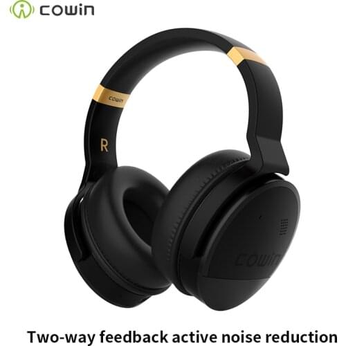 Cowin e8 HIFI Active Noise Cancelling Headphones ANC Wireless Bluetooth Earphones with Microphone, Stereo Deep Bass Headphones