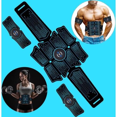 EMS Gym Muscle Electro Stimulator Electrostimulator Abdominal ABS Electric Massager Training Sport Fitness Machine Building Body