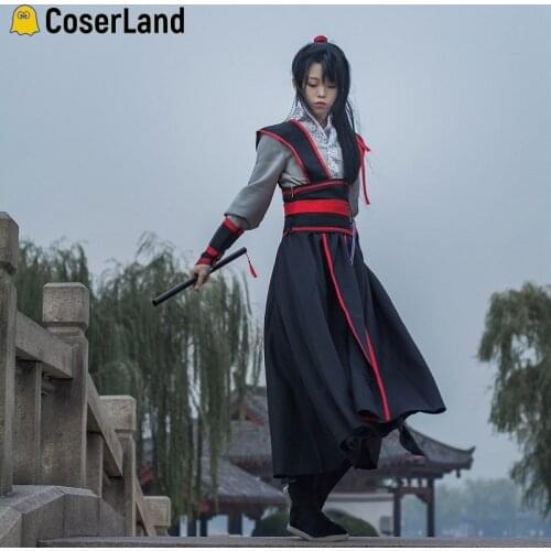 Mo Dao Zu Shi Wei Wuxian Jiang Cheng Teenager Hanfu Cosplay Costume Yaoi The Untamed Grandmaster of Demonic Cultivation Kimono