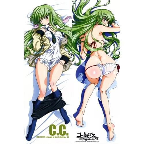 CODE GEASS Lelouch of the Rebellion C.C. Anime Dakimakura Pillow Case Hug Pillowcase Life-sized Throw pillows Bedding