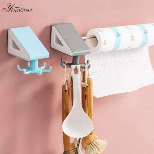 OYOREFD Creative Rotatable Kitchen Organizer And Storage Rack Kitchen Towel Roll Paper Holder Kitchen Accessories Organizer