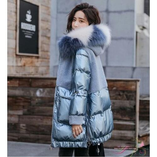 OutwearWinter Fur Jacket High-end Fashion Fur Coat Women Plush Fur Warm Jacket Female Imitation Mink Thick Long Hooded Large siz