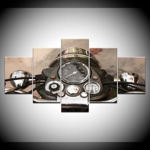 Modular Painting Canvas Wall Art Pictures Home 5 Panel Motorcycle Decoration For Living Room Modern HD Print Poster Frame