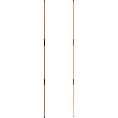 Pack of 2 Golf Practice Training Aids Swing Plane Putting Drills Alignment Trainer Stick, Orange