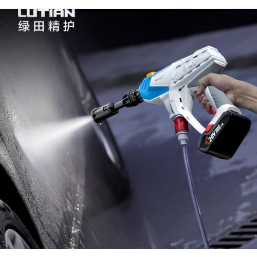 20V 40V Lithium battery high pressure pump wireless cleaner portable car washer washing machine 28/35bar 130/150LPM