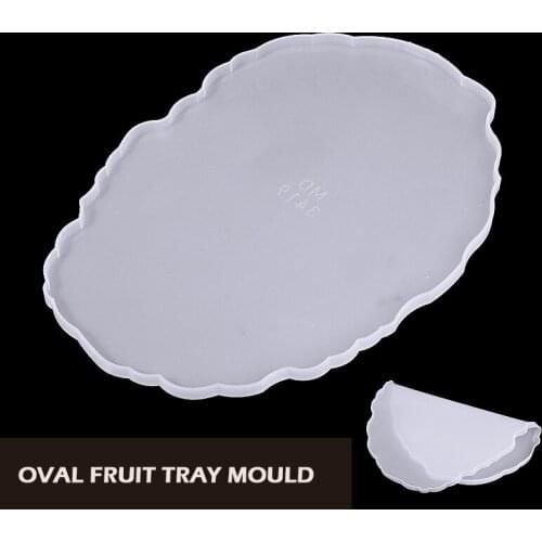 Irregular Coaster Pad Resin Mold Soft Silicone Fruit Holder Tray Mold Handmade DIY Epoxy Resin Casting Clay Craft Tool