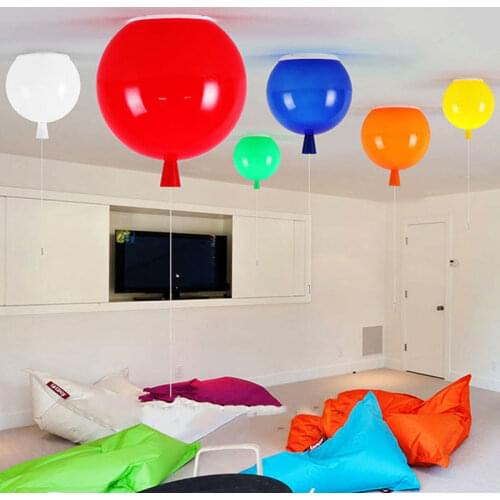 Nordic modern LED E27 Pendant light home decoration accessories indoor lighting macaron color lamp living room Balloon shape