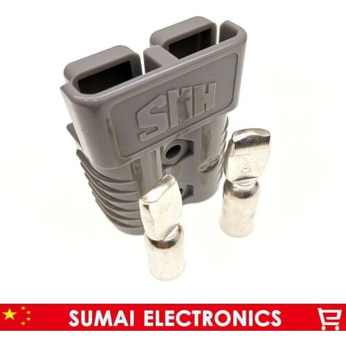 Original New SMH 2P 175A 600V Power Connector Battery Plug,male&female UPS Connectors kits For forklift electrocar,Grey color