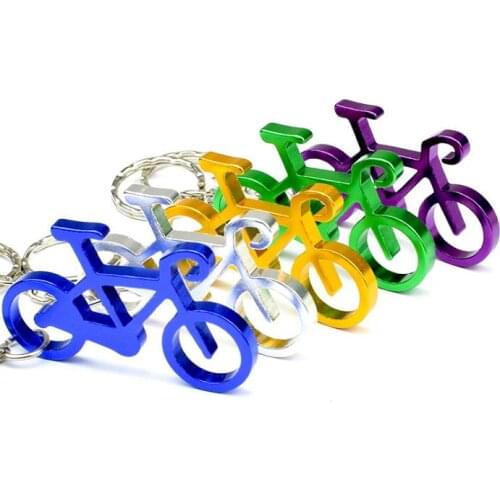 500pcs cheap wholesale bicycle shaped opener keychains,beer bottle opener,mixed colors,customized engraved logo,free shipping SN