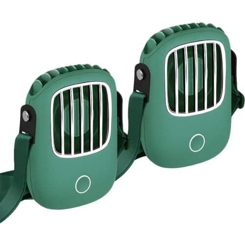Portable Mini Fan Rechargeable Handheld Fan USB Personal Battery Operated Neck Fans Hand-Free for Outdoor Household