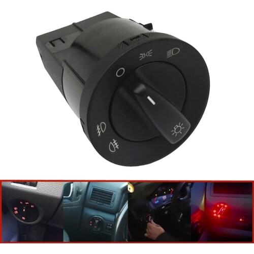 Car Headlight Control Switch Fog Light Knob For VW Bora Golf 4 1998-2005 Passat B5 Polo Lupo Sharan Transpoter