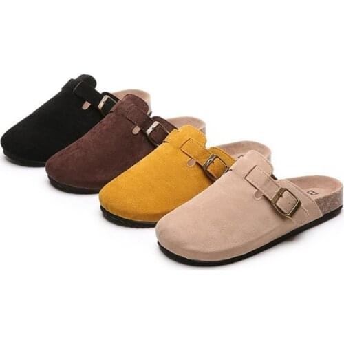 2021 Newest Summer Couple Slippers Man Adult Cork Sandals Women Casual Beach Gladiator Baotou Shoes Buckle Strap Size 35-43