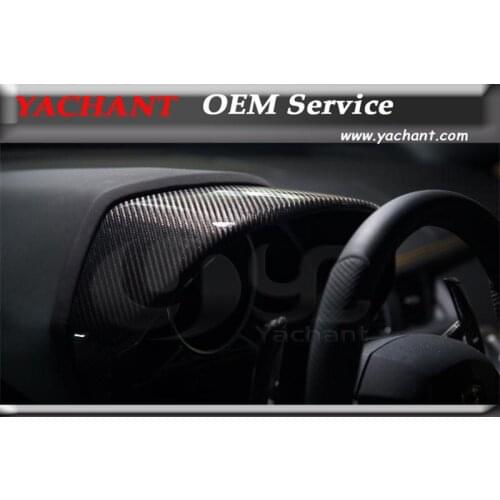 Car-Styling Dry Carbon Fiber Instrument Cluster Surround Fit For 2011-2014 Aventador LP700 Cluster Surround InteriorTrim