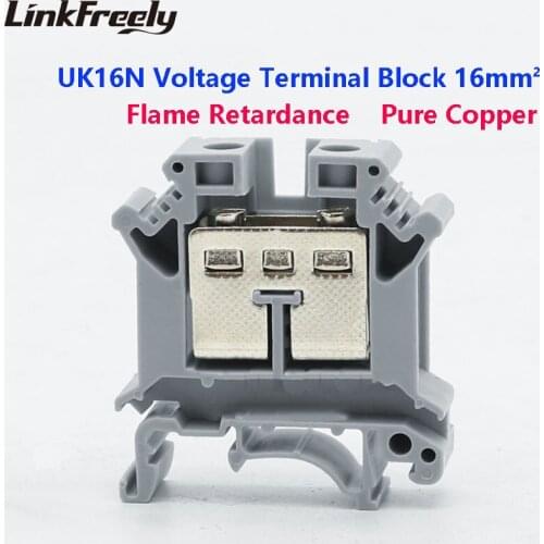 UK16N Electrical Wire Screw Terminal Connectors UK1.5 UK2.5 UK3N UK5N UK6N UK16N UK25N -240N Quick Splice Crimp Terminal