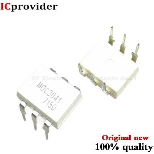 100pcs/lot MOC3041 OPTOISOLATOR 7.5KV TRIAC 6DIP best quality