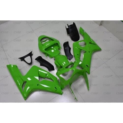 636 Zx-6r 2003 - 2004 Bodywork 636 Zx-6r 2004 Plastic Fairings for Kawasaki Zx6r 2004 Green Bodywork