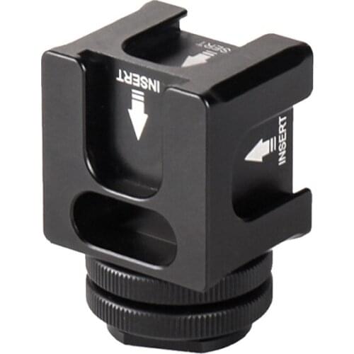 Aluminium Alloy Cold Shoe Camera Mount Adapter for Microphone LED Video Light Monitors Camera Accessories for Sony Canon Nikon