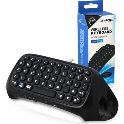 Foleto Mini Bluetooth Wireless Keyboard for PlayStation 4 for PS4 Slim and for PS4 Pro Controller- (Black)