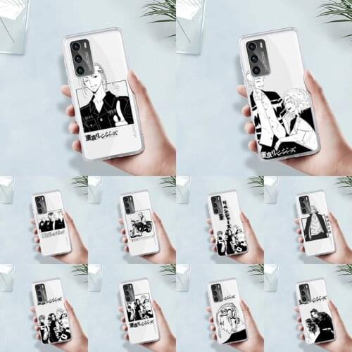 Tokyo Revengers manjiro sano Phone Case Transparent For Huawei MATE P 40 30 20 10 pro plus lite X 5G Soft TPU Clear Mobile bags