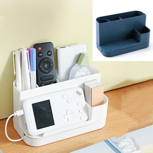 Remote Control Holder Desktop Makeup Organizer Stationery Storage Household Tool